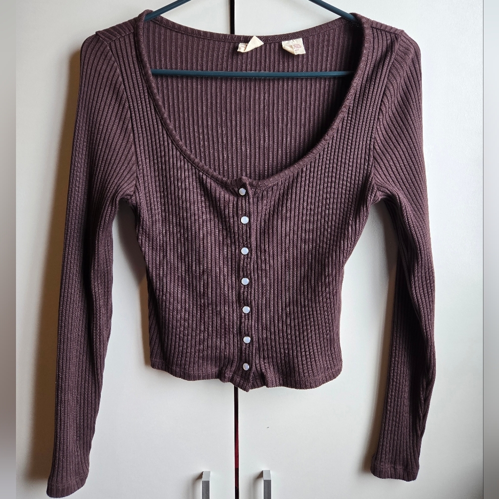 Women's Ribbed Long Sleeve Top